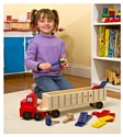 Melissa & Doug Classic Toy 2758 Big Rig Building Truck Wooden Play Set