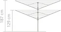 Brabantia Lift-O-Matic 310942 50 м (серый металлик)