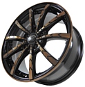 Sakura Wheels 9525 7x16/5x105 D73.1 ET35 Черный с бронзой