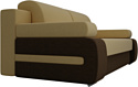 Лига диванов Денвер 105868 (микровельвет, желтый/коричневый)