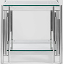 Stool Group Гэтсби 55x55 EET-027 (прозрачное стекло/сталь серебристый)