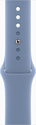 Apple Watch Series 9 45 мм (алюминиевый корпус, серебристый/зимний синий, спортивный силиконовый ремешок S/M)