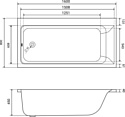 Lauter Seraphina 160x80 2112160L с ножками, лицевым и торцевым экранами