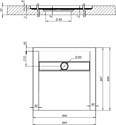 Aquanet Delight 90x90 (серый)