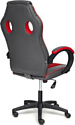 TetChair Racer Gt (кожзам/ткань, металлик/красный)