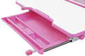 Anatomica Amata + стул + выдвижной ящик + подставка + светильник (белый/розовый)