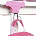 Anatomica Amata + стул + выдвижной ящик + подставка + светильник (белый/розовый)