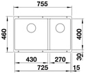 Blanco Subline 430/270-U