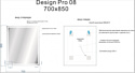 Cersanit  080 Design Pro 70x85 LU-LED080*70-p-Os