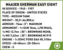 Cobi World War II 2533 M4A3E8 Sherman Easy Eight