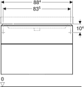 Geberit Smyle Square 90 500.354.JR.1 (темный орех)