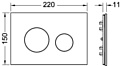 Tece Лицевая панель Loop 9240680