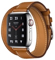 Apple Watch Herms Series 4 GPS + Cellular 40mm Stainless Steel Case with Swift Leather Double Tour