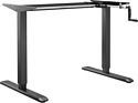 ErgoSmart Manual Desk Spec. 1380x800x18 мм (бетон чикаго светло-серый/чер)