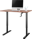 ErgoSmart Manual Desk Spec. 1380x800x18 мм (бетон чикаго светло-серый/чер)