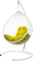 M-Group Капля 11020111 (белый ротанг/желтая подушка)