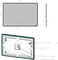 Lemark  Mio 120x80 LM120ZM (черный, с подсветкой и подогревом)