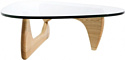 Soho Design Isamu Noguchi Style Coffee Table (прозрачный/орех)