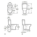 Roca Victoria (342399000 + 34139Z000 + ZRU8013900) с крышкой