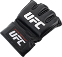 UFC Официальные перчатки для соревнований UHK-69904 Woman straw (черный)