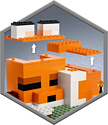 LEGO Minecraft 21178 Лисья хижина