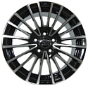 Sakura Wheels 5307 6.5x15/5x100 D73.1 ET35 Черный с полировкой