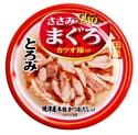 CIAO (0.08 кг) Карпаччо из мраморной вырезки японского тунца-бонито, желтоперого тунца с парным филе курицы