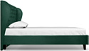 Divan Виенсо 160x200 (с ПМ, велюр зеленый)