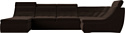 Лига диванов Холидей люкс 105590 (микровельвет, коричневый)