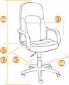 TetChair Parma (ткань, синий TW-10)