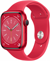 Apple Watch Series 8 45 мм (алюминиевый корпус, силиконовый ремешок)