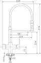 Haiba HB76854 (хром/черный)