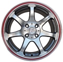 Sakura Wheels 356A 7x16/4x100 D67.1 ET40 Серый с полировкой