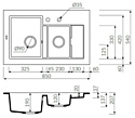 MARMORIN COMBO 1.5 bowl sink