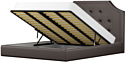 Mebelico Кантри 160x200 (экокожа, коричневый)