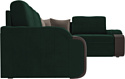 Лига диванов Николь 102973 (правый, велюр, зеленый)