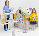 Zima Домик раскраска+TV+4 3D игрушки