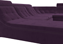 Лига диванов Холидей люкс 105584 (велюр, фиолетовый)