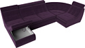 Лига диванов Холидей люкс 105584 (велюр, фиолетовый)