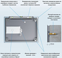 Wellsee  7 Rays' Spectrum 172201170, 65 х 50 см (с сенсором и регулировкой яркости освещения)