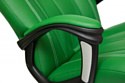 TetChair Boss Люкс экокожа (хром/зеленый)