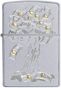 Zippo Satin Chrome Money Tree Design 29999