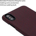 Pitaka MagEZ для iPhone X (plain, черный/красный)