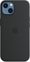 Apple MagSafe Silicone Case для iPhone 13 (темная ночь)
