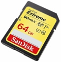 SanDisk Extreme SDXC UHS Class 3 V30 90MB/s 64GB