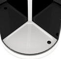 Domani-Spa Simple 99 V1.2 90х90 Black Accents (черный/прозрачное стекло)