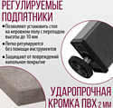 Millwood Сеул Л 160x80x75 (бетон/металл черный)