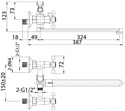 Milardo Duplex DUPSBL2M10