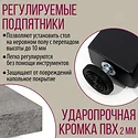Millwood Шанхай 130x80х75 (бетон/металл черный)