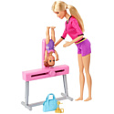 Barbie Gymnastics Coach Dolls & Playset FXP39